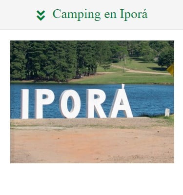 Campings en Tacuarembó. Acampar en Iporá.