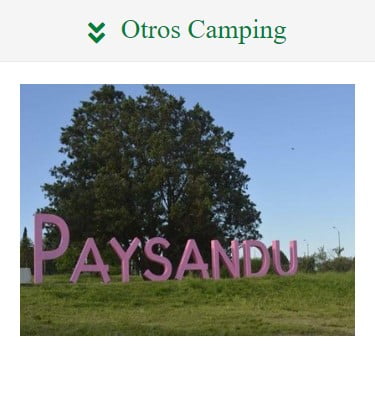 Campings en Paysandú. Más lugares para Acampar en Paysandú.