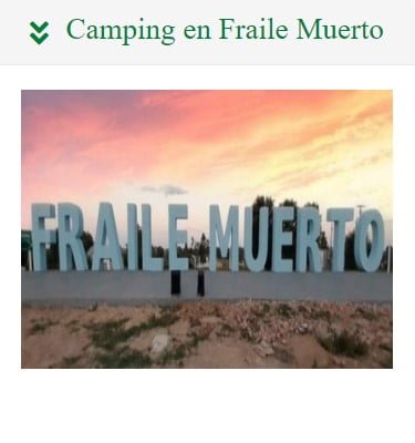 Camping en Cerro Largo. Acampar en Municipio de Fraile Muerto.