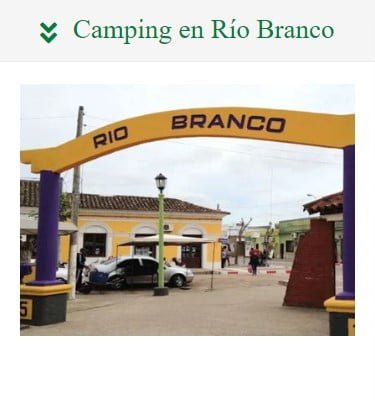 Camping en Cerro Largo. Acampar en Río Branco.