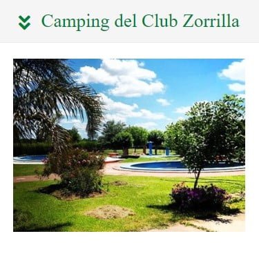 Campings en Artigas. Acampar en Camping del Club Zorrilla.